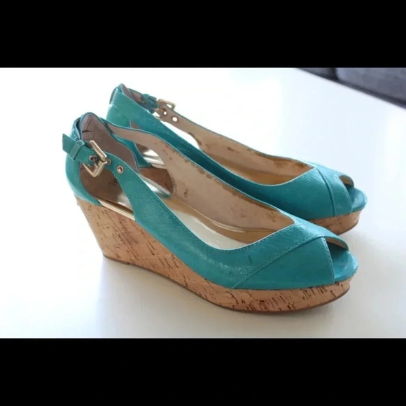 Michael Kors peep toe wedges - Picture 1 of 12